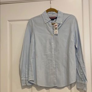 Vineyard Vines Blue & White Striped Button Down